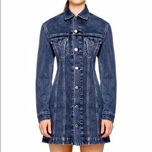 NWOT Helmut Lang Denim A-Line Dress